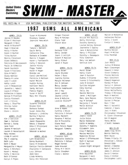 May 1988 ~ 1987 Usms All Americans
