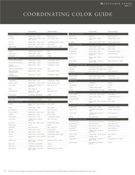 Coordinating Color Guide
