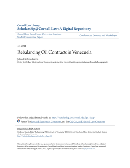 Rebalancing Oil Contracts in Venezuela
