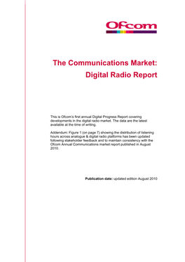 Digital Radio Report