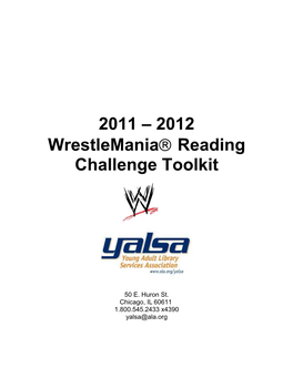 2011 – 2012 Wrestlemania® Reading Challenge Toolkit