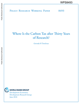 Where Is the Carbon Tax After Thirty Years of Research?