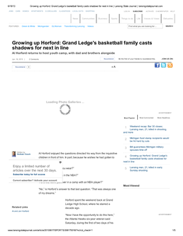 Grand Ledge's Basketball Family Casts Shadows for Next in Line | Lansing State Journal | Lansingstatejournal.Com