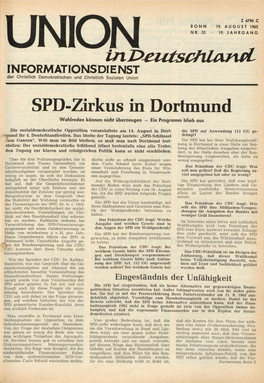 UID Jg. 19 1965 Nr. 33, Union in Deutschland