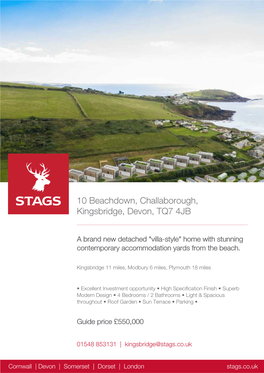 10 Beachdown, Challaborough, Kingsbridge, Devon, TQ7 4JB