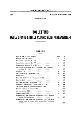 Bollettino Delle Giunte E Delle Commissioni Parlamentari