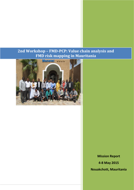 2Nd Workshop – FMD-PCP: Value Chain Analysis and FMD Risk Mapping in Mauritania