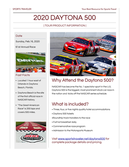 Daytona 500 Weekends