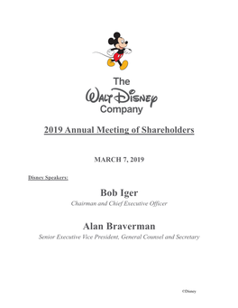 Bob Iger Alan Braverman