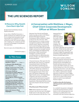 The Life Sciences Report