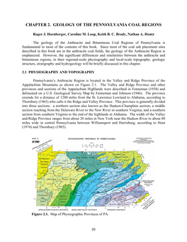 Geology of the Pennsylvania Coal Regions