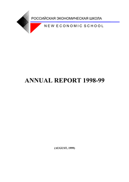 Annual Report 1998-99