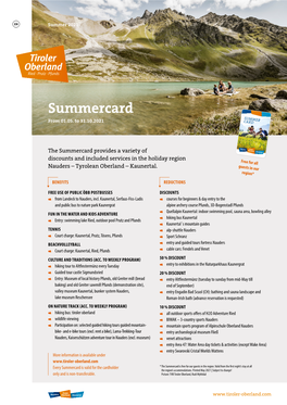 Summercard SUMMER from 01.05