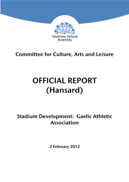 OFFICIAL REPORT (Hansard)