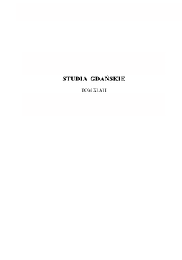 STUDIA GDAŃSKIE TOM Xlvii