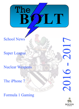 School News Super League Nuclear Weapons the Iphone 7 Formula 1