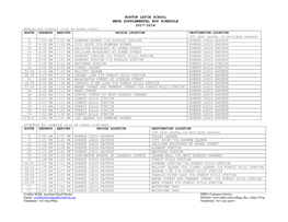 Boston Latin School Mbta Supplemental Bus Schedule