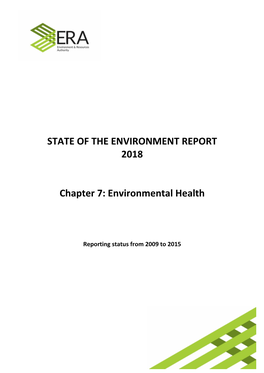 Chapter 7: Environmental Health