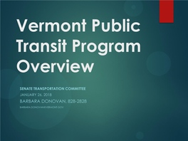 FY19 Public Transit Budget