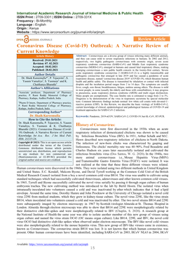 Coronavirus Disease (Covid-19)