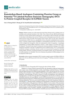 Ramatroban-Based Analogues Containing Fluorine Group As Potential 18F-Labeled Positron Emission Tomography (PET) G-Protein Coupled Receptor 44 (GPR44) Tracers