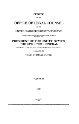 Office of Legal Counsel