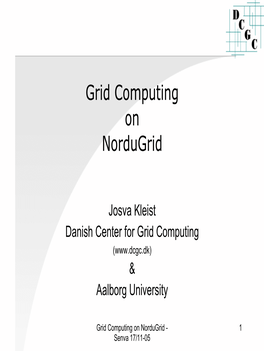 Grid Computing on Nordugrid