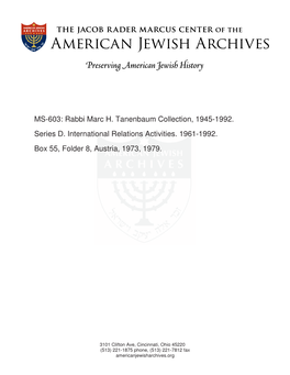 MS-603: Rabbi Marc H