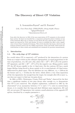 The Discovery of Direct CP Violation