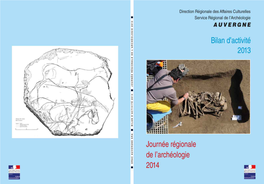 Service Régional De L'archéologie AUVERGNE Sommaire