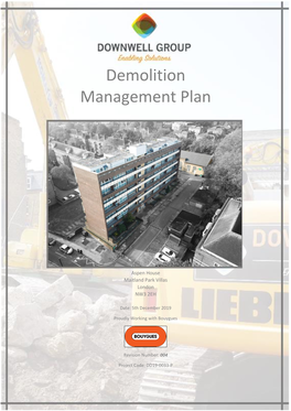 Demolition Management Plan