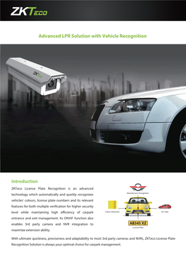 Advanced LPR Solution with Vehicle Recognition
