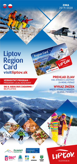 Zľavy S LIPTOV Region Card