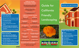 Guide for California Friendly Landscaping