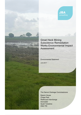Great Heck Mining Subsidence Remediation Works Environmental Impact Ssessment