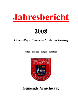 Jahresbericht 2008