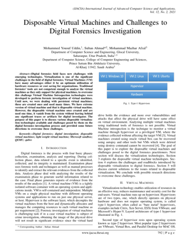 Disposable Virtual Machines and Challenges to Digital Forensics Investigation