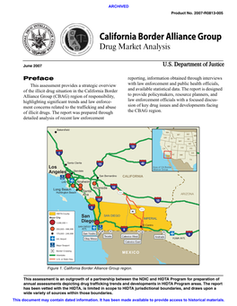 California Border Alliance Group Drug Market Analysis