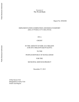 World Bank Document