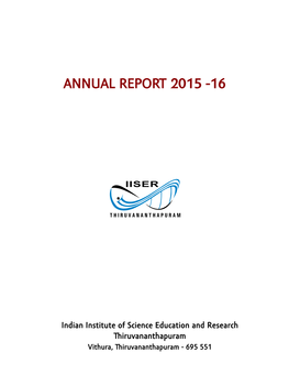 Annual Report 2015 -16