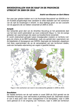 Raaf in De Provincie Utrecht in 2009 En 2010