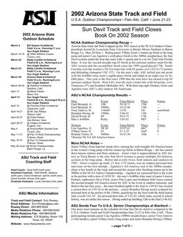 2002 Arizona State Track and Field U.S.A