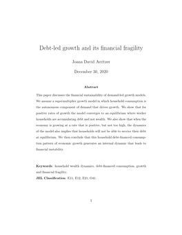 Debt-Led Growth and Its Financial Fragility