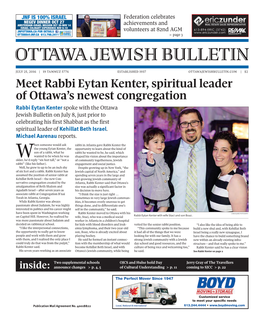 Ottawa Jewish Bulletin Inside