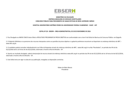 5. Este Edital Entra Em Vigor Na Data De Sua Publicação, Revogadas As Disposições Contrárias