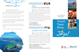 JEJU J Convention & Visitors Bureau Eju, the Top MICE Destination in Asia