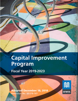 FY 2019-2023 SFMTA Capital Improvement Program