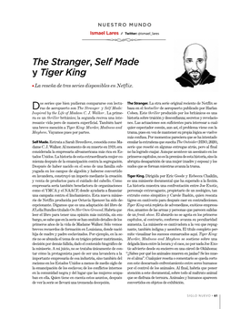 The Stranger, Self Made Y Tiger King L La Reseña De Tres Series Disponibles En Netflix