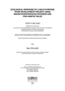 Ecological Response of a Multi-Purpose River Development Project Using Macro-Invertebrates Richness and Fish Habitat Value