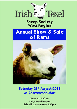 Annual Show & Sale of Rams